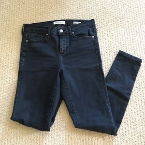 Banana republic high rise dark denim jeans 27